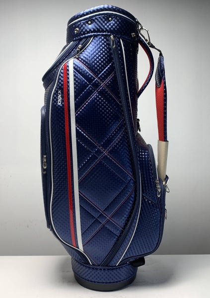 XXIO Caddy Cart Bag Blue Red 5-Way Divide Single Strap Golf Bag NEW