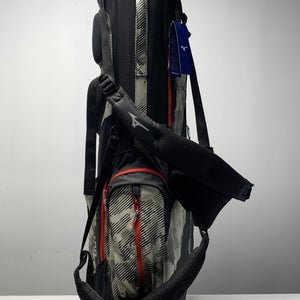 Mizuno K1-LO Stand Bag Black Camo Red 4-Way Divide Dual Strap Golf Bag