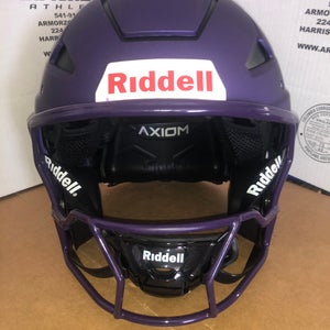 NEW RIDDELL ADULT AXIOM ADULT HELMET - SIZE 7 1/4" - FLAT PURPLE METALLIC