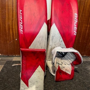 XL Bauer Hyperlite Goalie Leg Pads Pro Stock (Used)