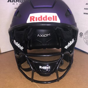 NEW RIDDELL ADULT AXIOM ADULT HELMET - SIZE 7 1/4" - FLAT PURPLE METALLIC
