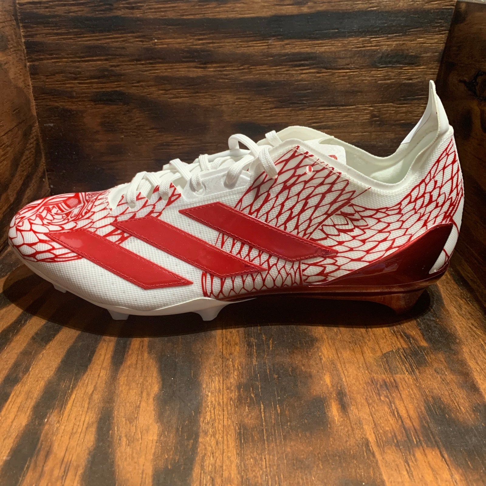 Size 12.5 Adidas SM Adizero Electric Minnesota Vikings Sample Team Cleats JH8180 Adidas SM Adizero Electric Minnesota Vikings Sample Cleats  main image 3