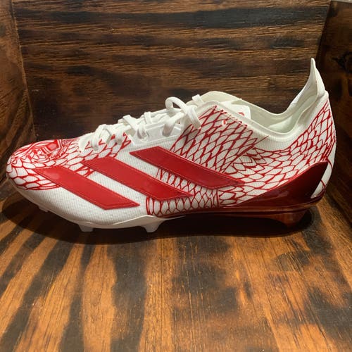 Adidas Adizero Electric Exotic Speed Red Snake Football Cleats men's Size 13