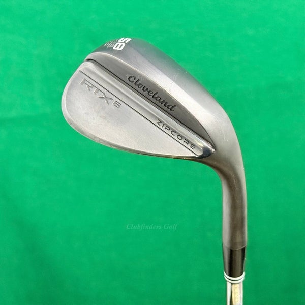 Cleveland RTX 6 Zipcore Mid Black 58-10 58 Lob Wedge DGTI Spinner Steel Wedge