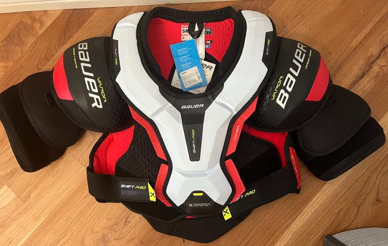 NEW Bauer Vapor Shift Pro Shoulder Pads, Sr. Medium