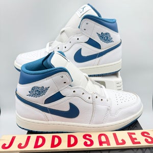 Nike Air Jordan 1 Mid SE Industrial Blue White Shoes FN5215-141 Men's Sz 13 NEW