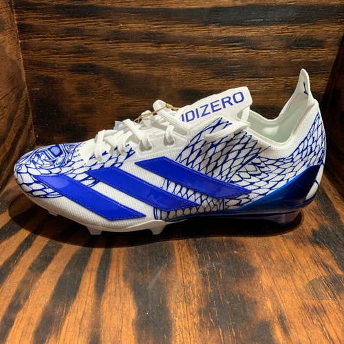 Adidas Adizero Electric II Football Cleats Blue White Mens Size 10 IH8569 New