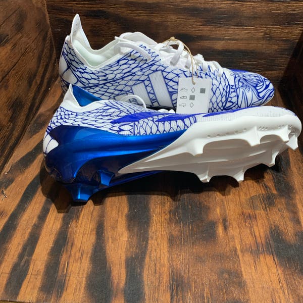 Adidas Adizero Electric II Football Cleats Blue White Mens  display picture 2