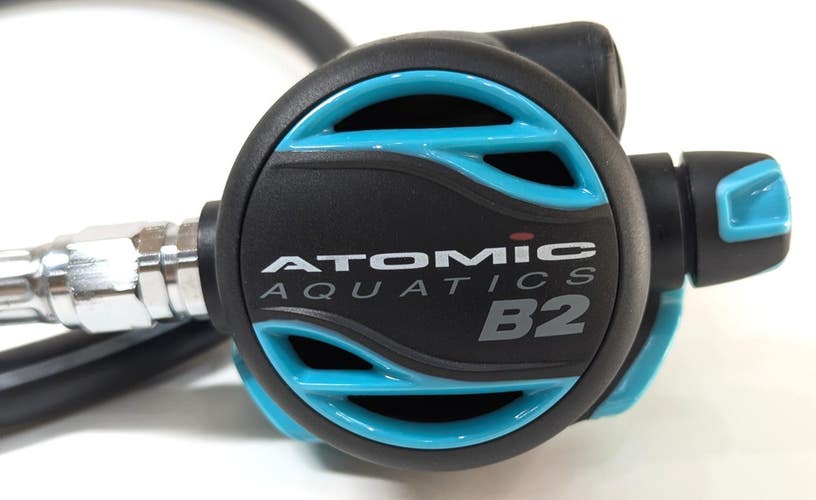 Atomic Aquatics B2 2nd Stage Regulator Scuba Diving Balanced Adjustable Blue