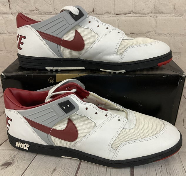 Nike 56296 Men's 1989 Mako 150X Turf Cleat Sneakers White Red Black US 14