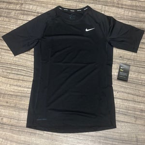 Nike Pro Dri Fit Short Sleeve Training Shirt Adult Large Black New with Tags