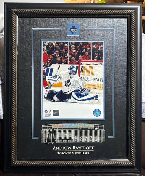 Framed & Signed Andrew Raycroft TML/ACC Plaque
