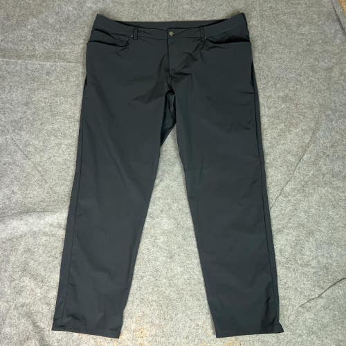 Lululemon Pants Mens 44 Black ABC Pant Classic Warpstreme Work Commuter Chino