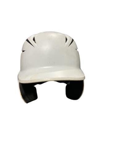 Used Easton JR HELMET Batting Helmet No Mask White One Size 11834-S000038535