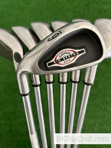 LH Callaway Big Bertha Iron Set 4-P / Callaway Uniflex Constant Wt. Regular
