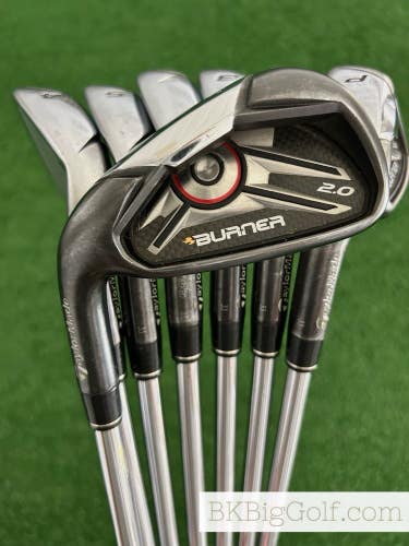 LH Taylormade Burner 2.0 Black Iron Set 4-P / True Temper 85 Regular