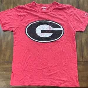 NO TAGS NEW Georgia Bulldogs Shirt  Medium Red NCAA Football UGA Big Logo