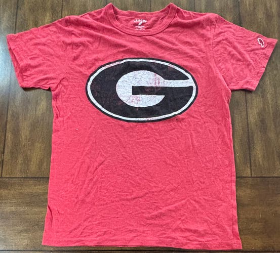 NO TAGS NEW Georgia Bulldogs Shirt  Medium Red NCAA Football UGA Big Logo
