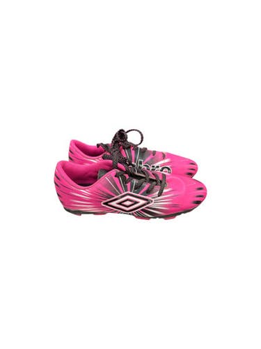 Used Umbro DSG-LD8MH915 UMBYP17 -PNK Soccer Cleats Neon Pink Junior 03.5 11862-S000090206