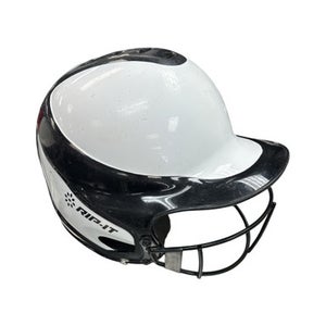 Used RIP-IT BLK/WHT S/M 6-6 7/8 Batting Helmet w/Mask Black And White S/M 11862-S000090219