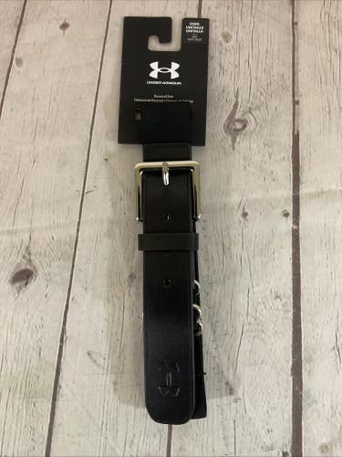 Under Armour Mens Adult One Size Fits All Adjustable Stretch Baseball Belt Black