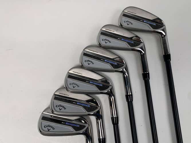 Callaway Paradym Ai Smoke Iron Set 5-PW KBS Players Graphite Iron 70g Regular RH