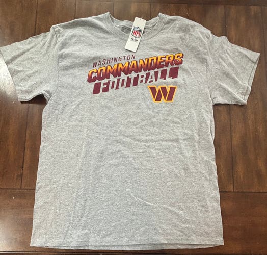 WASHINGTON COMMANDERS NFL TEAM APPAREL MEN'S SHORT SLEEVE SHIRT LARGE