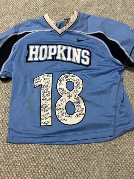 Game Worn And Signed John’s Hopkins Lacrosse Jersey