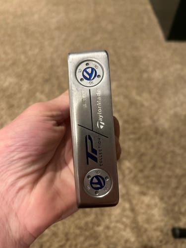 Silver Men's 2021 TaylorMade Blade Tp hydro blast soto Right Handed Putter Uniflex 34" (Used)