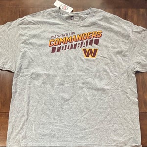 WASHINGTON COMMANDERS NFL TEAM APPAREL MEN'S SHORT SLEEVE SHIRT 3XL