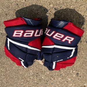 Blue Junior Bauer Vapor 3X Pro Gloves 12" (Used)