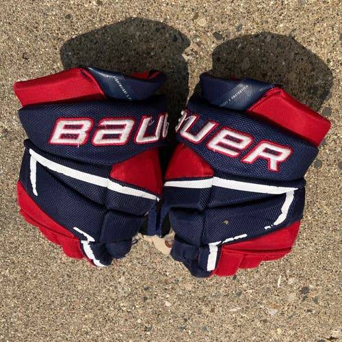 Blue Junior Bauer Vapor 3X Pro Gloves 12" (Used)
