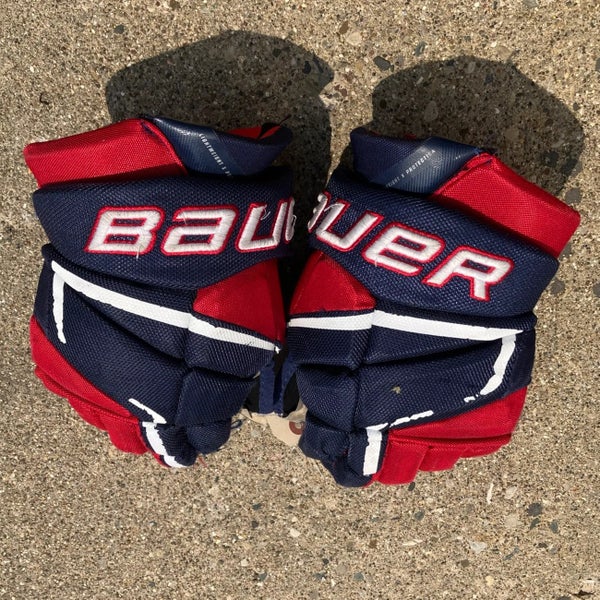 Blue Junior Bauer Vapor 3X Pro Gloves 12" (Used)