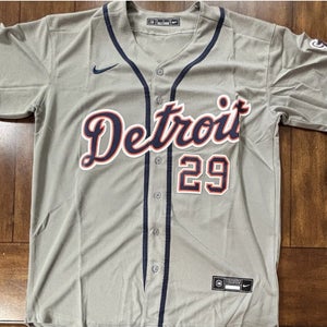 Detroit Tigers Tarik Skubal Gray Away Jersey Adult Medium NWT