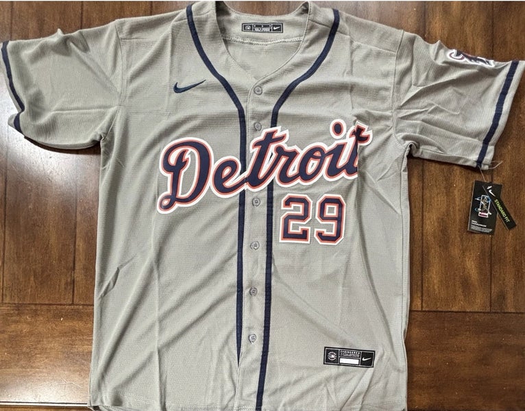 Detroit Tigers Tarik Skubal Gray Away Jersey Adult Medium NWT