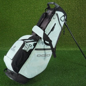 OGIO XIX WOMEN'S STAND BAG 5 WAY LADIES GOLF, AQUA SEAFOAM / BLACK ~ CLUB LOGO!