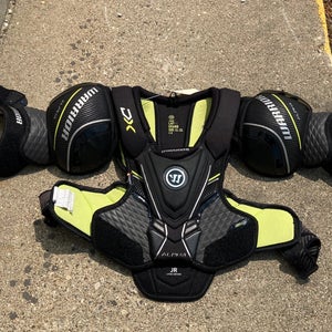 Large Junior Warrior Alpha DX Shoulder Pads (Used)