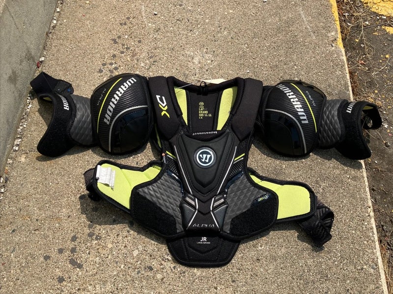 Large Junior Warrior Alpha DX Shoulder Pads (Used)