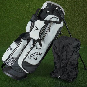 CALLAWAY WOMEN'S SOLAIRE STAND BAG 6 WAY DIVIDERS LADIES, WHITE / BLACK ~ NICE!!