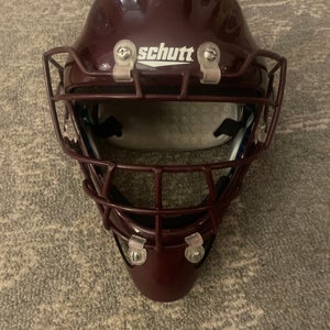 Maroon Schutt Catcher's Mask (Used)
