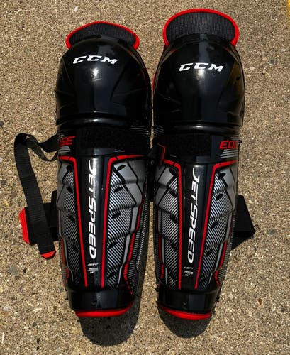 Senior CCM Jetspeed Edge Shin Pads 14" (Used)