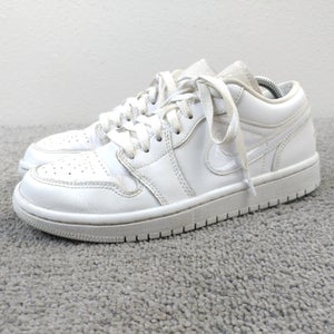 Nike Air Jordan 1 Low Triple White Womens Size 6.5 Shoes Leather DV0990-111