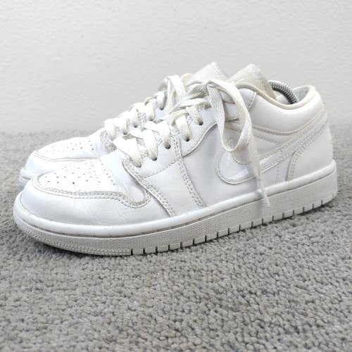 Nike Air Jordan 1 Low Triple White Womens Size 6.5 Shoes Leather DV0990-111