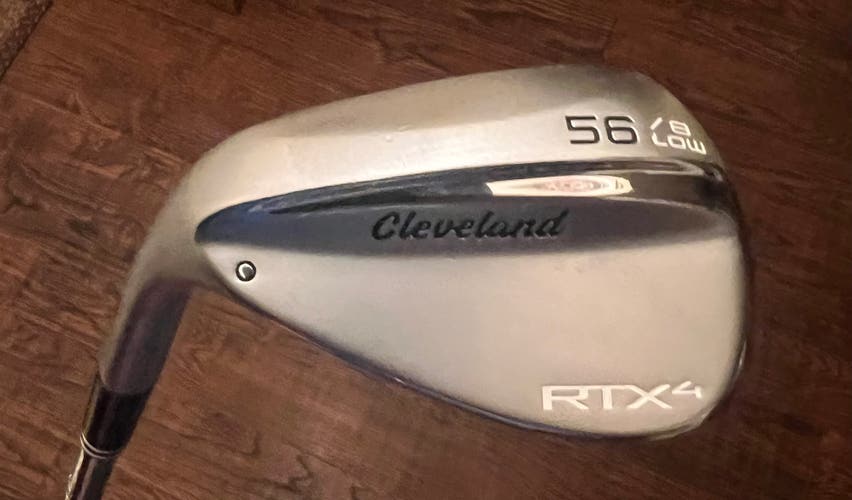 Men's Cleveland RTX 4 Left Hand Wedge Wedge Flex 56 Degree Steel Shaft (Used)