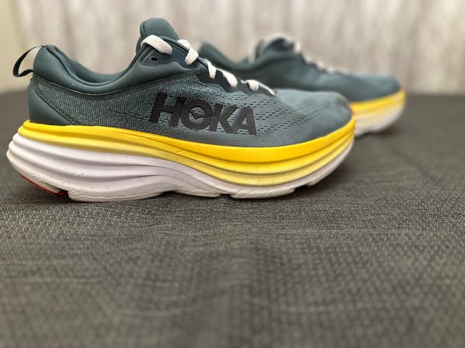 Hoka One One Bondi 8 Running Shoes Goblin Blue. style # 1123202GBMS