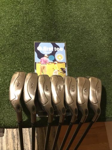 Callaway Fusion Wide Sole Irons Set (4-PW-SW, No 6i) Regular Graphite Shafts