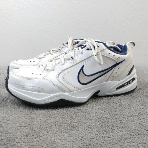 Nike Air Monarch IV Mens Size 13 WIDE Shoes White Blue Athletic Training Sneaker