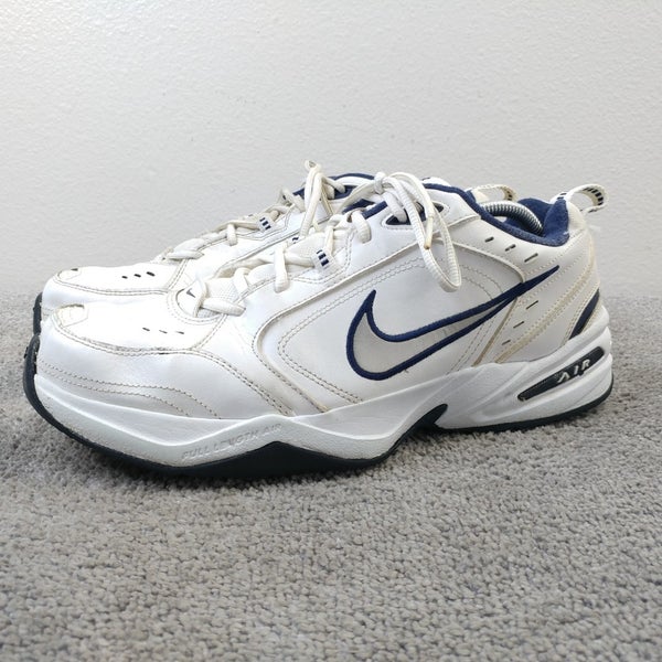 Nike Air Monarch IV Mens Size 13 WIDE Shoes White Blue Athletic Training Sneaker
