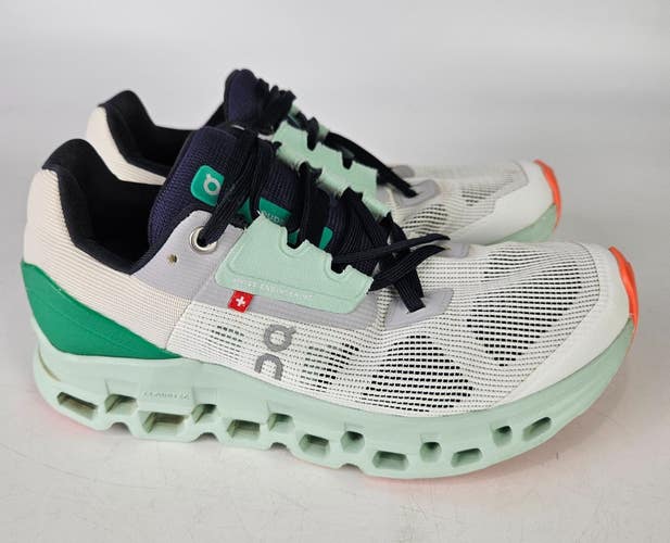 On Cloudstratus Running Shoes Womens Size: 6.5 White Green Athletic Sneakers