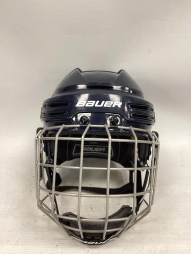 Used Bauer REAKT 75 Helmet Cage Combo Navy Blue MD 11851-S000035726